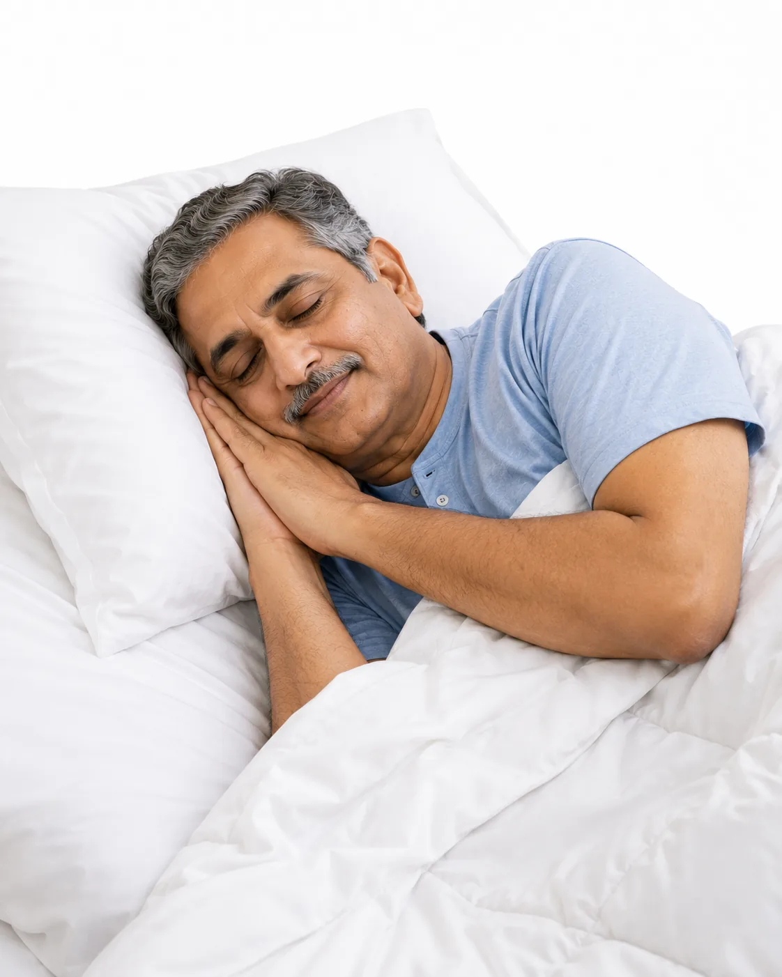 Older adult resting at home